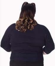 Laden Sie das Bild in den Galerie-Viewer, Cardigan April, Dunkelblau, Plus Size
