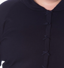 Laden Sie das Bild in den Galerie-Viewer, Cardigan April, Dunkelblau, Plus Size
