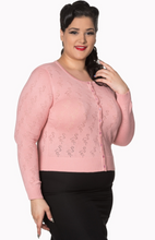 Laden Sie das Bild in den Galerie-Viewer, Cardigan Pink Goddess, Rosa, Plus Size
