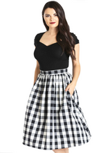 Laden Sie das Bild in den Galerie-Viewer, Top Mia , 50&#39;s Basic, Schwarz
