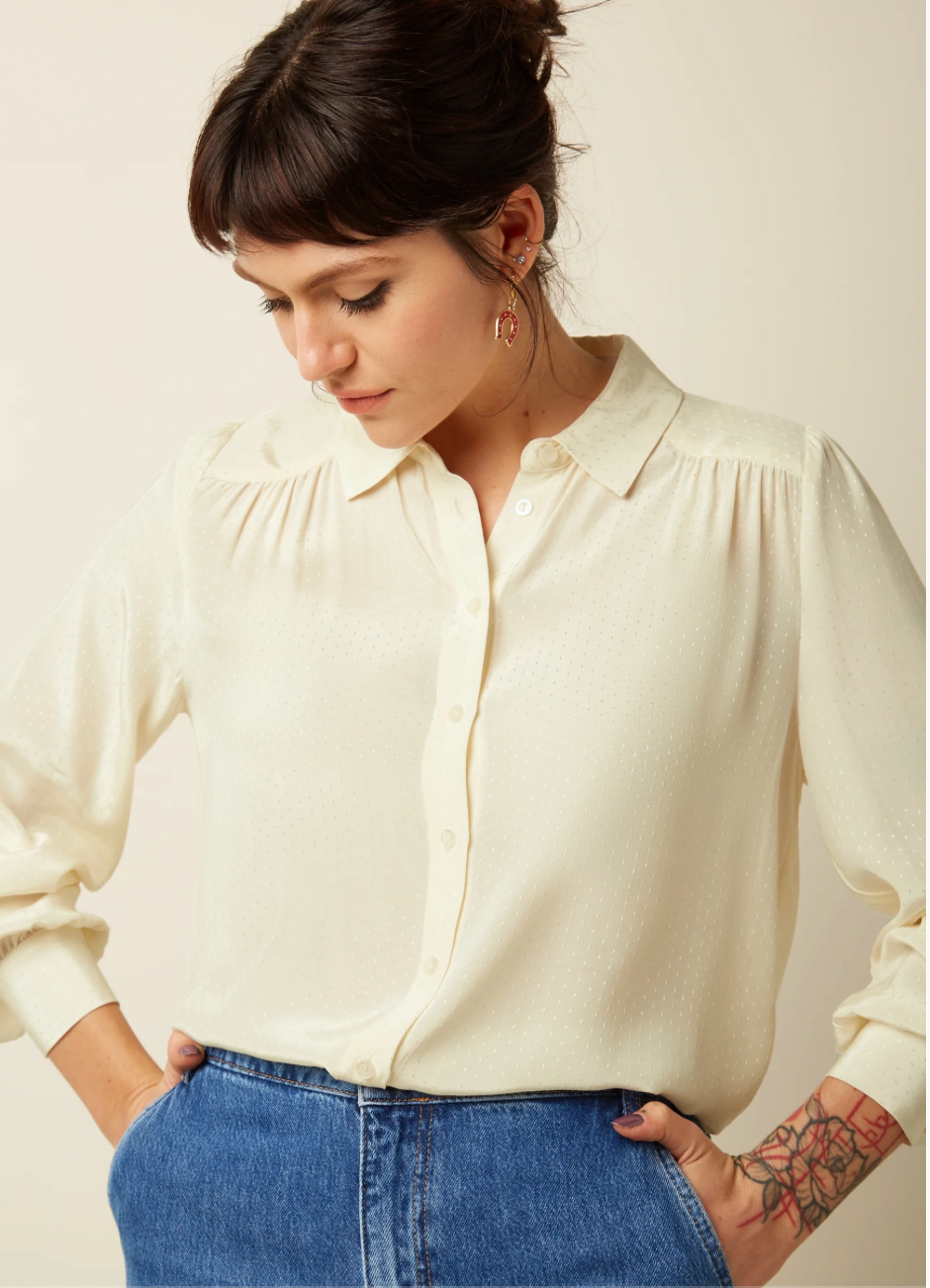 Bluse Carina Sista, Ivory