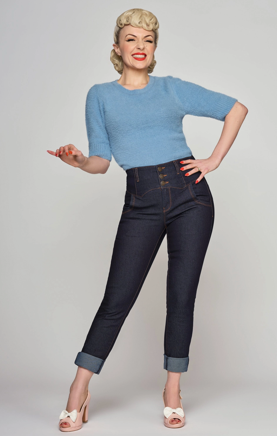 Jeanshose Rebell Katie, Dunkelblau, Plus Size