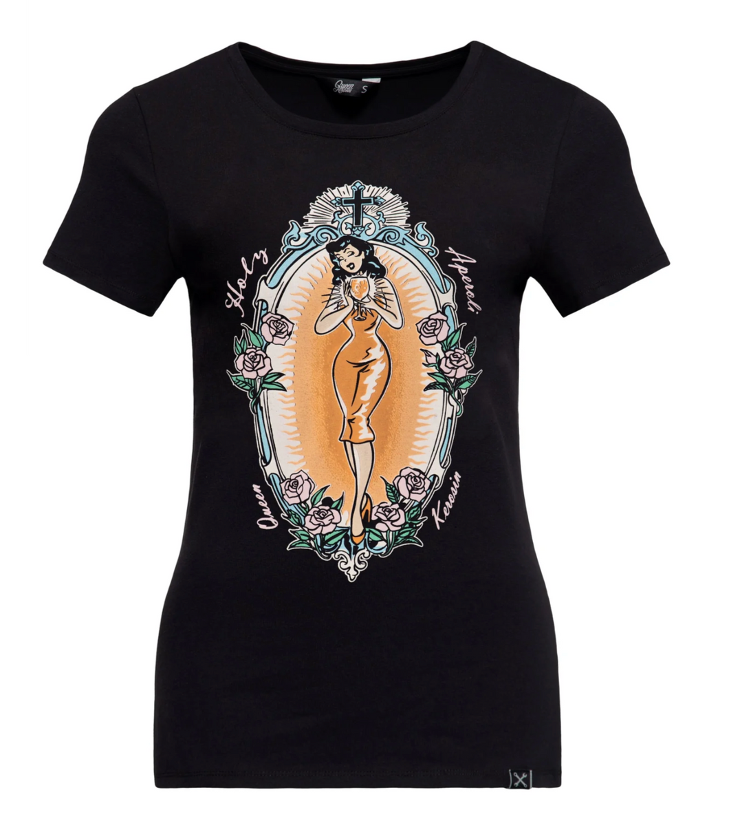 T-Shirt Holy Aperoli, Schwarz