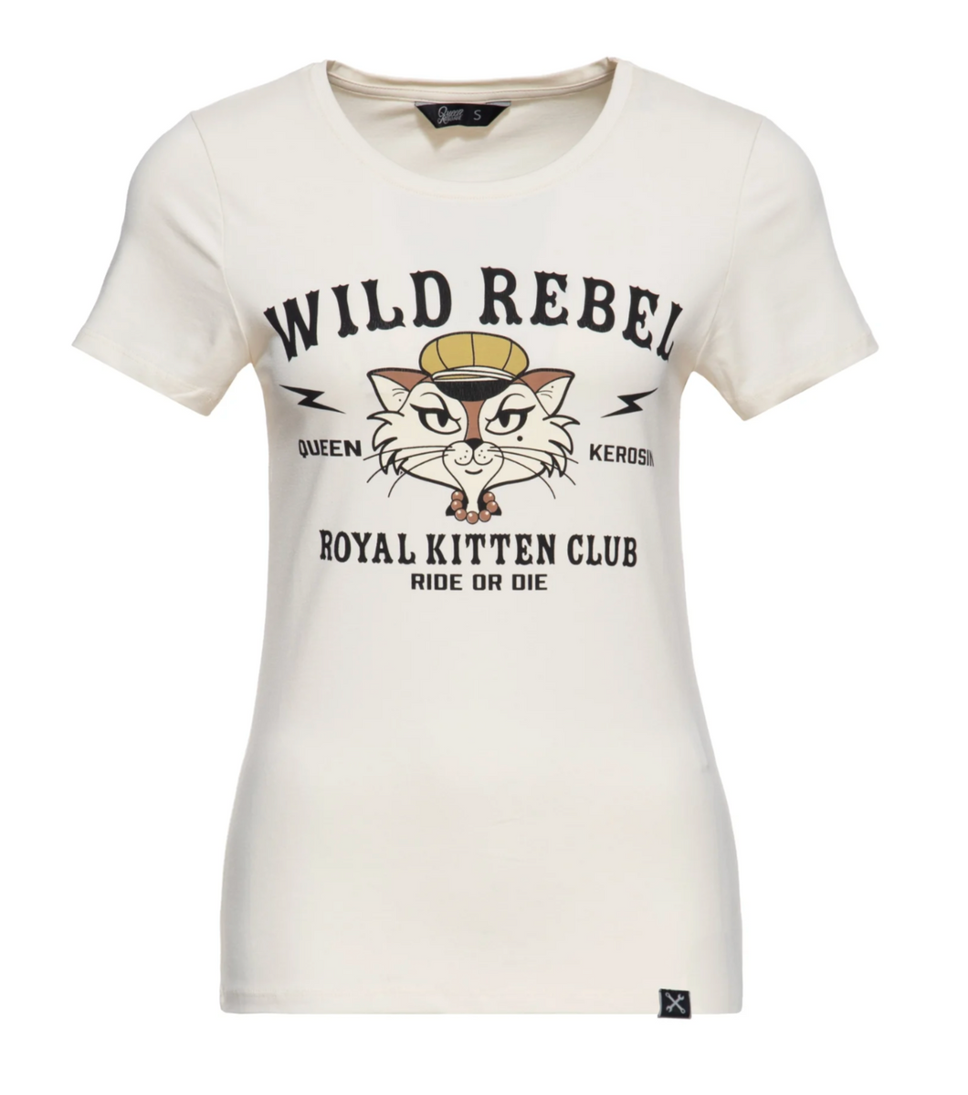 T-Shirt Royal Kitten Club, Offwhite