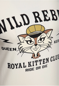 T-Shirt Royal Kitten Club, Offwhite
