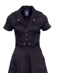 Jeans-Swingkleid Workwear, Schwarz