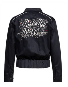 Jacke Rock'n'Roll Rebel Queen, Schwarz