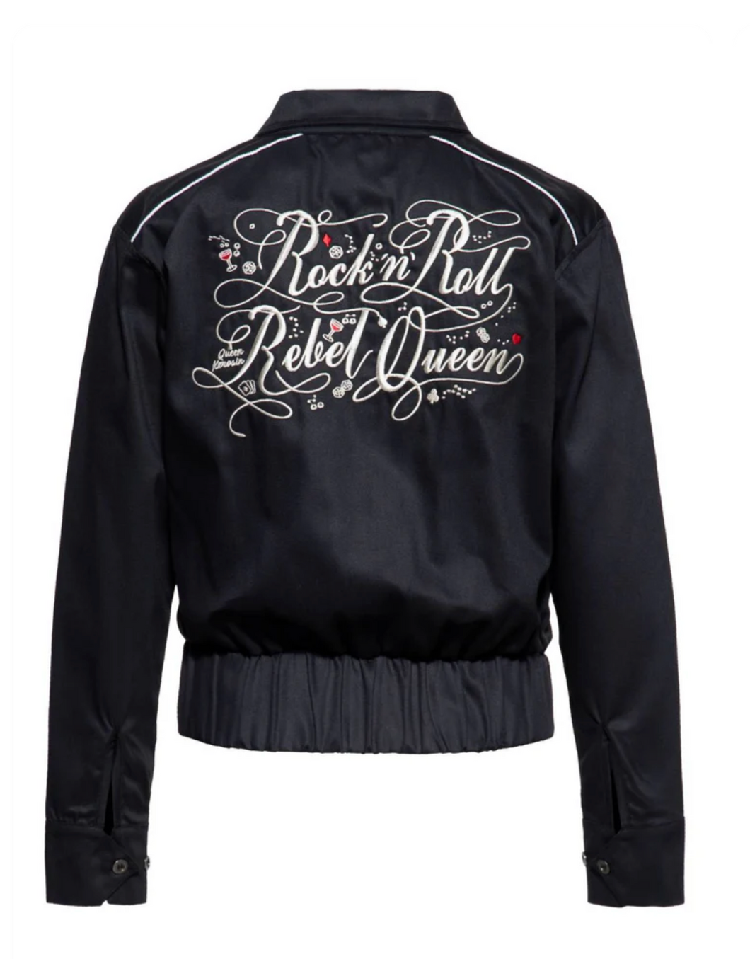 Jacke Rock'n'Roll Rebel Queen, Schwarz