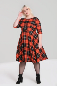 Swingkleid Clementine, Orange, Plus Size