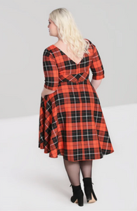 Swingkleid Clementine, Orange, Plus Size