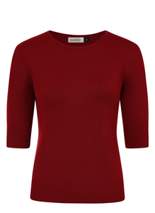 Feinstrick-Pulli Grace, Bordeaux