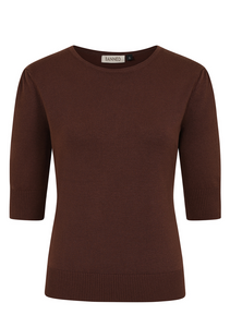 Feinstrick-Pulli Grace, Braun