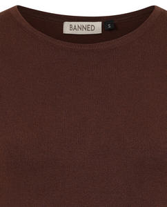 Feinstrick-Pulli Grace, Braun