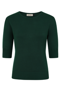 Feinstrick-Pulli Grace, Flaschengrün