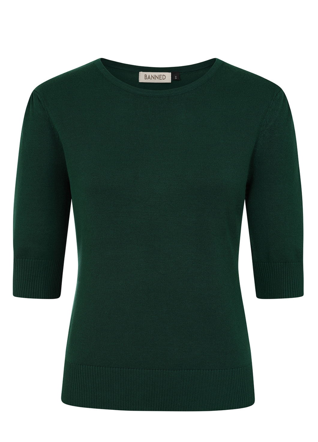 Feinstrick-Pulli Grace, Flaschengrün