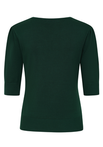 Feinstrick-Pulli Grace, Flaschengrün