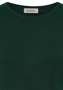 Feinstrick-Pulli Grace, Flaschengrün