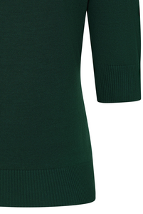 Feinstrick-Pulli Grace, Flaschengrün