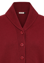 Laden Sie das Bild in den Galerie-Viewer, Cardigan Violet, Bordeaux, Plu Size
