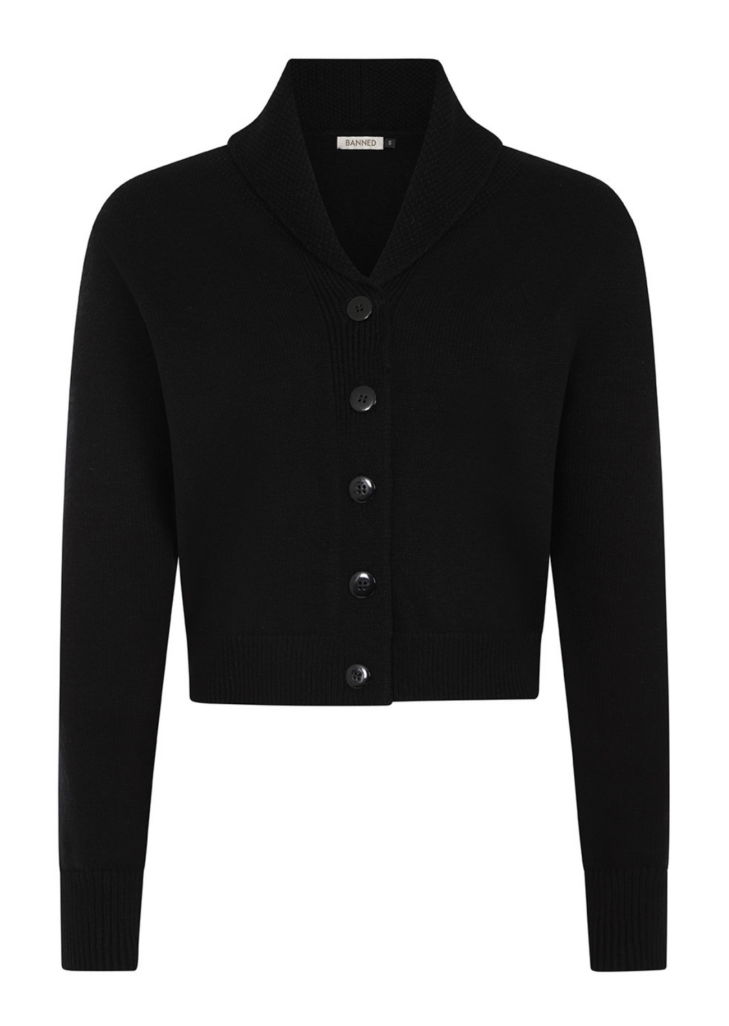 Cardigan Violet, Schwarz, Plus Size