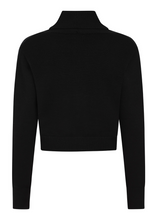 Laden Sie das Bild in den Galerie-Viewer, Cardigan Violet, Schwarz, Plus Size
