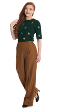 Laden Sie das Bild in den Galerie-Viewer, Feinstrick-Pulli Ruby Sweet Deer, Hirschmotiv, Grün
