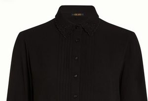 Vintage Bluse Alicia Etha,Schwarz