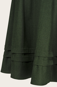The Tireless Trailblazer Skirt, Wollmix, Pine green wool blend, Plus Size
