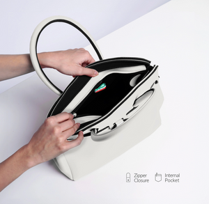 Handtasche Miss Plus, Zimt, Stoff aus Neopren