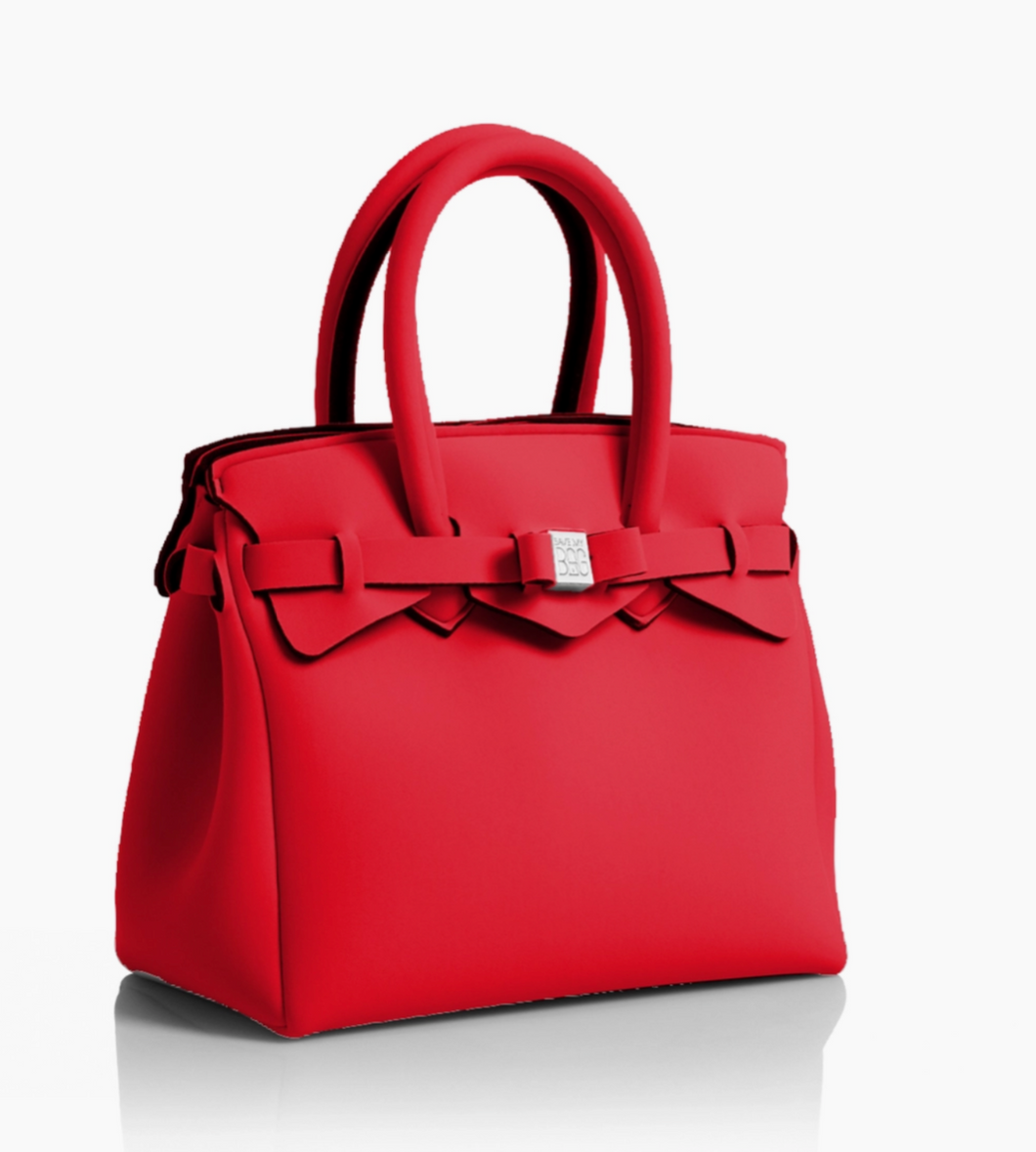 Handtasche Petite Miss Plus, Rot, aus Neopren-Stoff