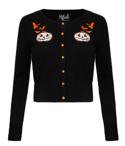Cardigan Hollow Skulls, Schwarz, Plus Size