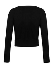 Laden Sie das Bild in den Galerie-Viewer, Cardigan Hollow Skulls, Schwarz, Plus Size
