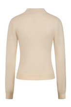 Laden Sie das Bild in den Galerie-Viewer, Retro-Feinstrick Pullover Mara, Beige
