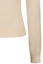 Laden Sie das Bild in den Galerie-Viewer, Retro-Feinstrick Pullover Mara, Beige
