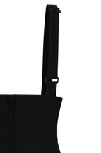 Laden Sie das Bild in den Galerie-Viewer, Bleistiftrock mit Trägern Maeve, Schwarz, Plus Size
