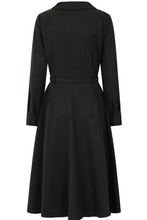 Laden Sie das Bild in den Galerie-Viewer, Swingkleid Marigold 40&#39;s, Tweed Stoff, Dunkelgrau
