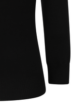 Laden Sie das Bild in den Galerie-Viewer, Pullover Alina  mit Spinnennetz-Stickerei, Schwarz
