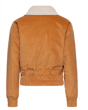 Laden Sie das Bild in den Galerie-Viewer, Fliegerjacke aus Cord, Senfbraun
