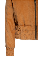 Laden Sie das Bild in den Galerie-Viewer, Fliegerjacke aus Cord, Senfbraun
