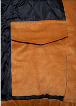 Laden Sie das Bild in den Galerie-Viewer, Fliegerjacke aus Cord, Senfbraun
