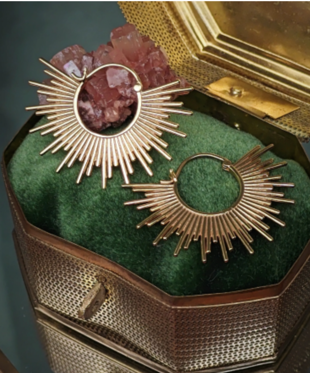 Ohrringe , Stars Falling Earring, Vergoldet