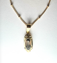 Laden Sie das Bild in den Galerie-Viewer, Halskette, The Antique Necklace Smokey Quartz, Vergoldet
