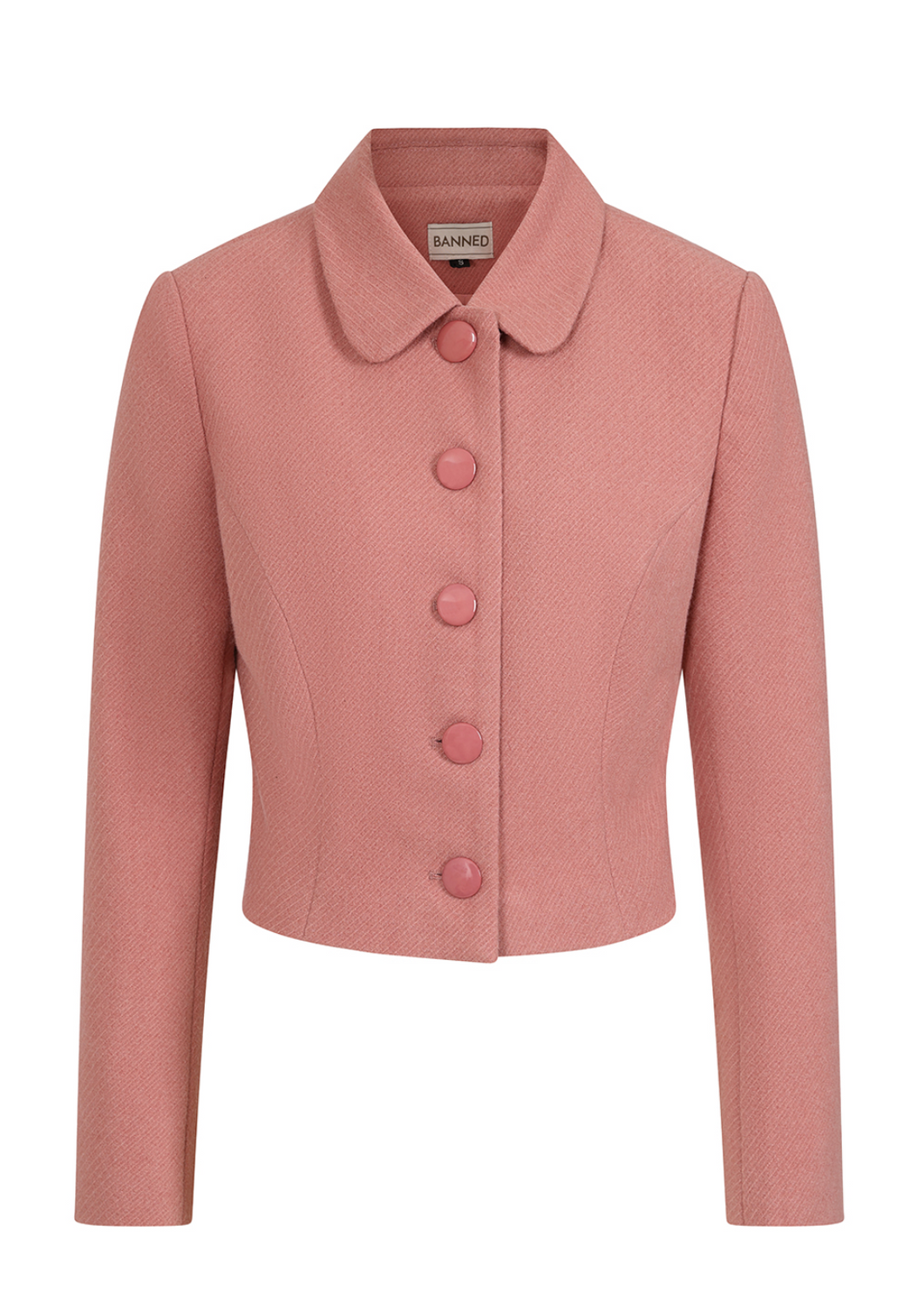 Vintage Jacke Midge Bon Ton, Altrosa