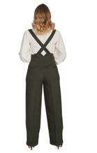 Laden Sie das Bild in den Galerie-Viewer, Vintage Hose Jenny Check 40&#39;s, Grün-Kariert
