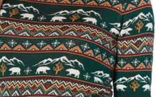 Laden Sie das Bild in den Galerie-Viewer, Retro Pullover Christmas Bear mit Winter-Weihnachtsmotiv, Grün
