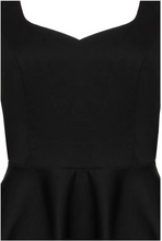 Laden Sie das Bild in den Galerie-Viewer, Swingkleid Heidi mit leicht herzförmigen Ausschnitt,  Schwarz
