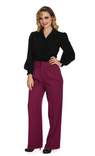 Laden Sie das Bild in den Galerie-Viewer, Retro Bluse Bonnie, Schwarz
