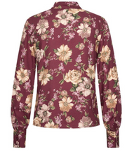 Laden Sie das Bild in den Galerie-Viewer, Schluppenbluse Crepe Renoir, Burgundy
