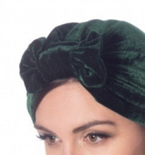 Laden Sie das Bild in den Galerie-Viewer, Samt-Turban Hera, Grün

