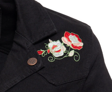 Laden Sie das Bild in den Galerie-Viewer, Jeans Swingdress Rosen, Denim

